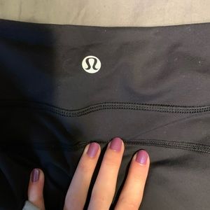 Lulu Lemon Black 3/4 Leggings